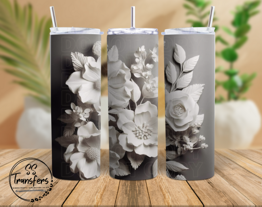 Floral Collage (Multiple Colors) Sub Tumbler Transfer