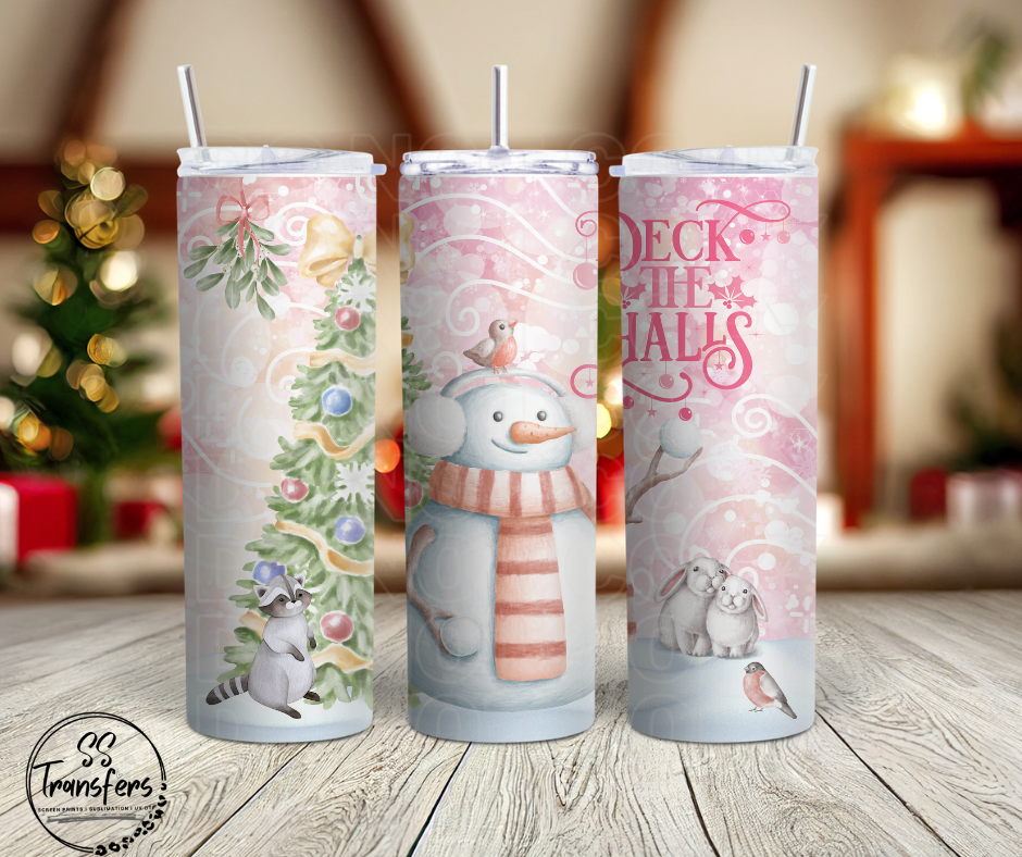 Deck the Halls Sub Tumbler Transfer