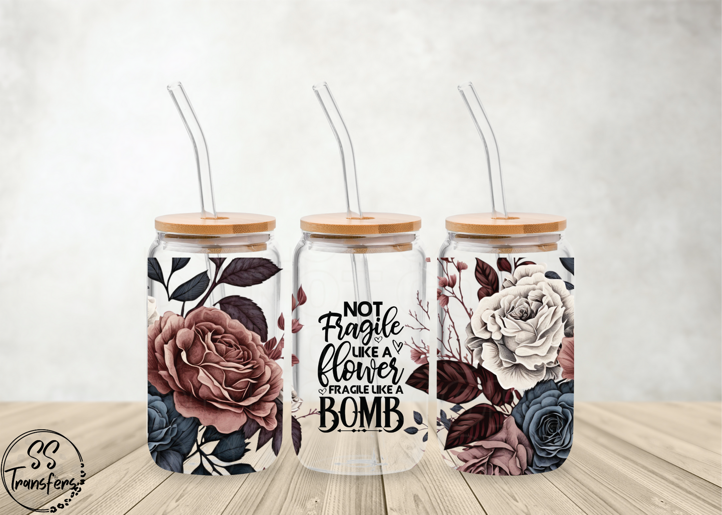 Fragile Like a Bomb Libbey UV Wrap