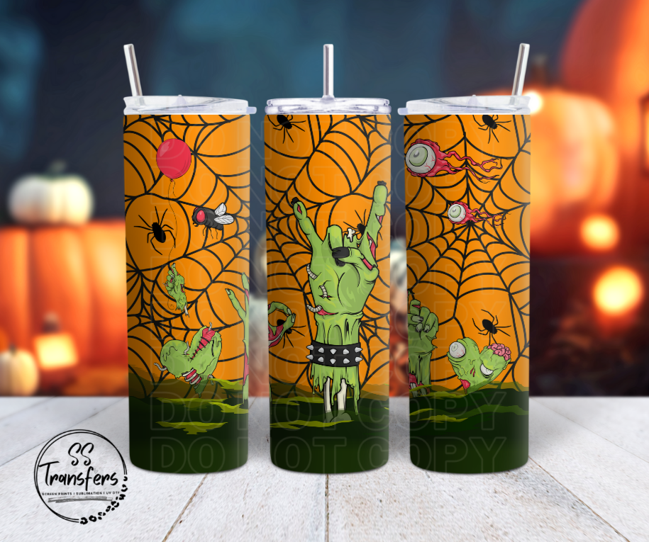 Zombie Hand (Multiple Colors) Sub Tumbler Transfer