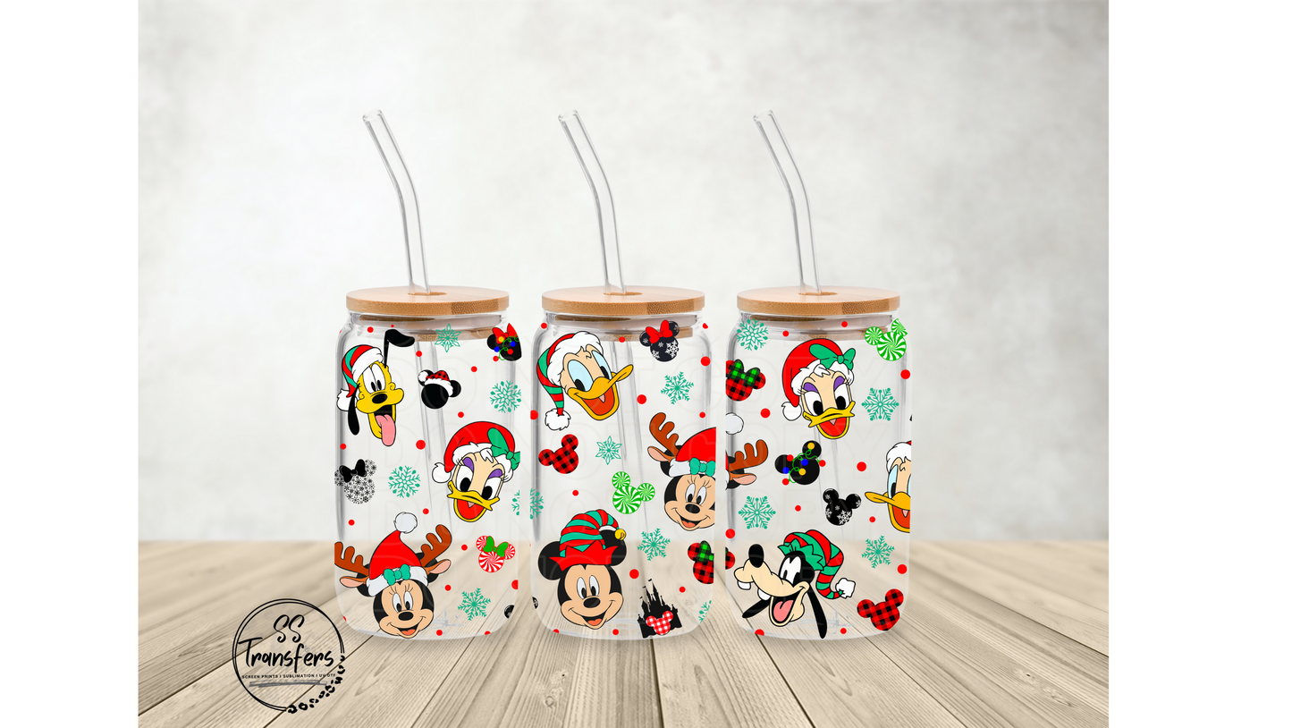 Christmas Mouse Friends Libbey UV Wrap