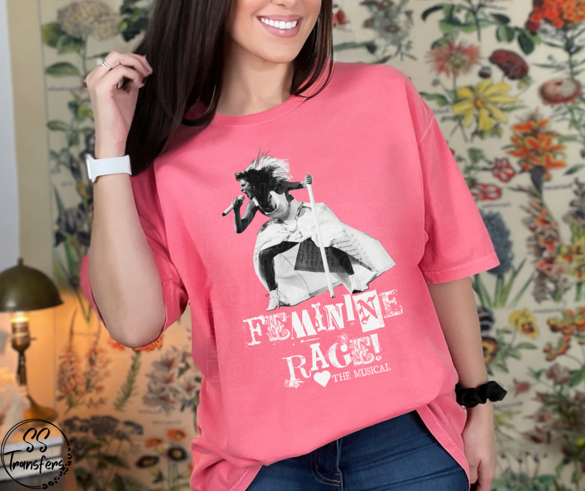 Feminine Rage! Cutout DTF Transfer