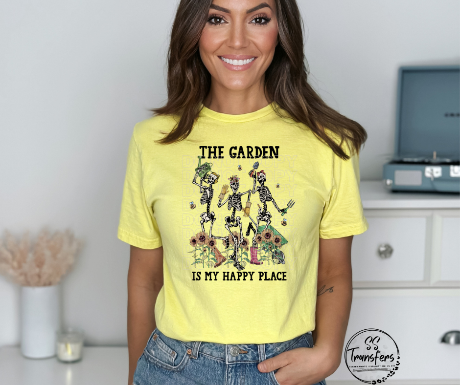 Garden is my Happy Place DTF Transfer