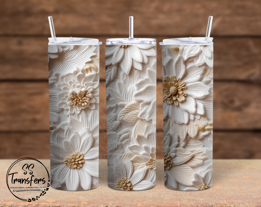Floral Collage (Multiple Colors) Sub Tumbler Transfer