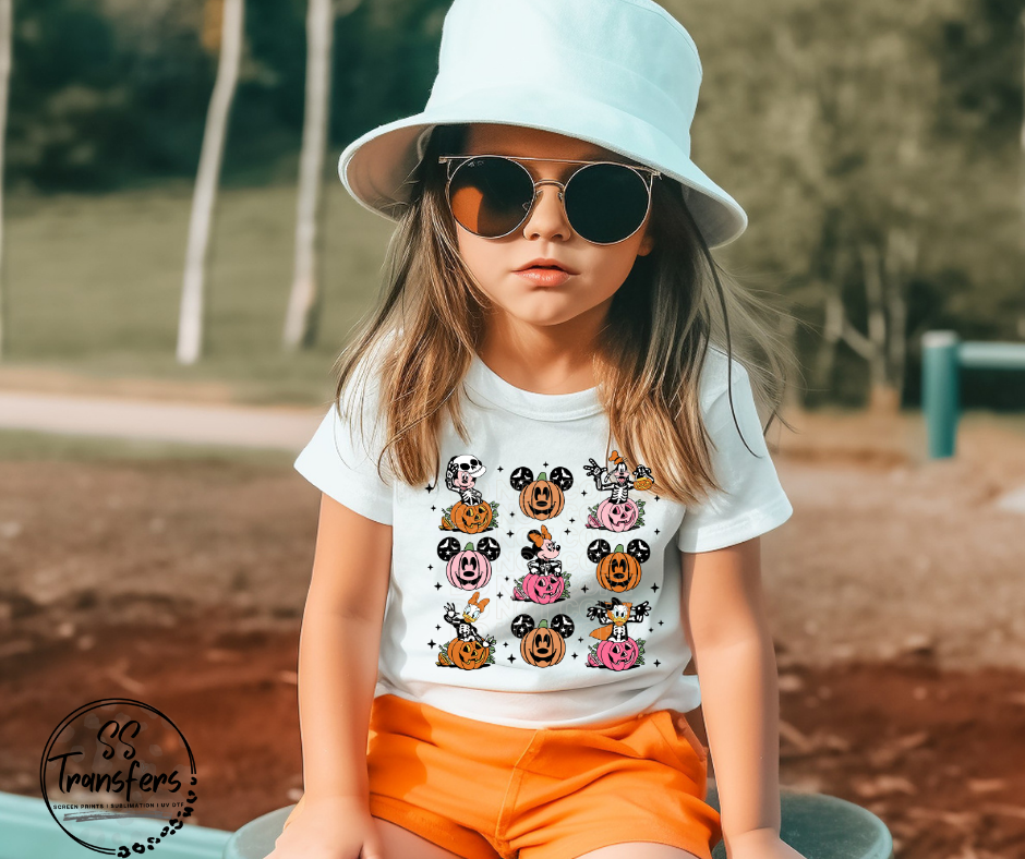 Friends in the Pumpkins DTF Transfer