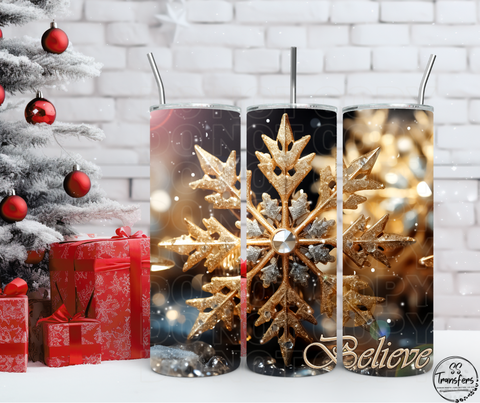 Believe Sub Tumbler Transfer