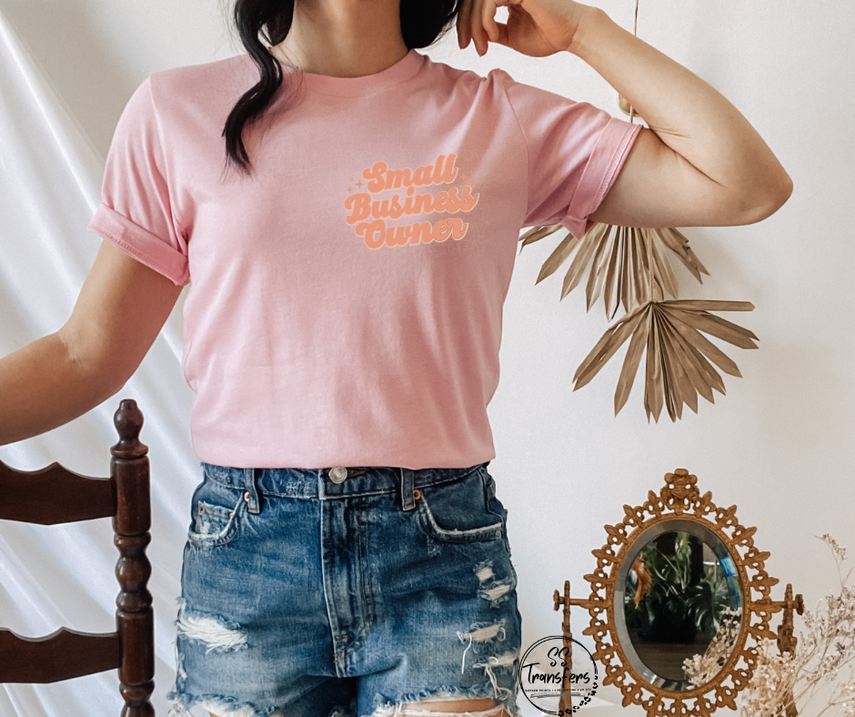 Small Business Owner Pocket DTF Transfer