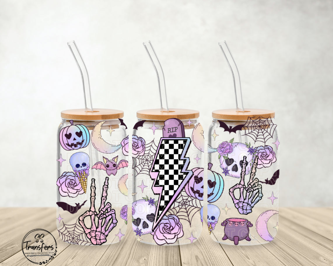 Pastel Spooky Libbey UV Wrap