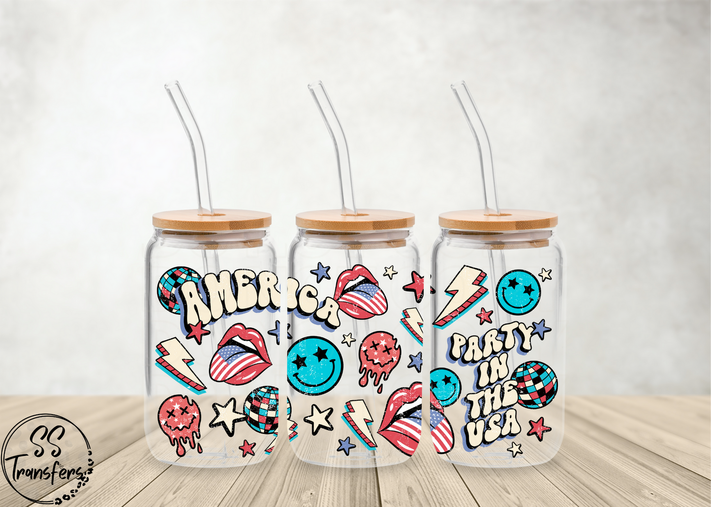 Party in the USA Smiles Libbey UV Wrap