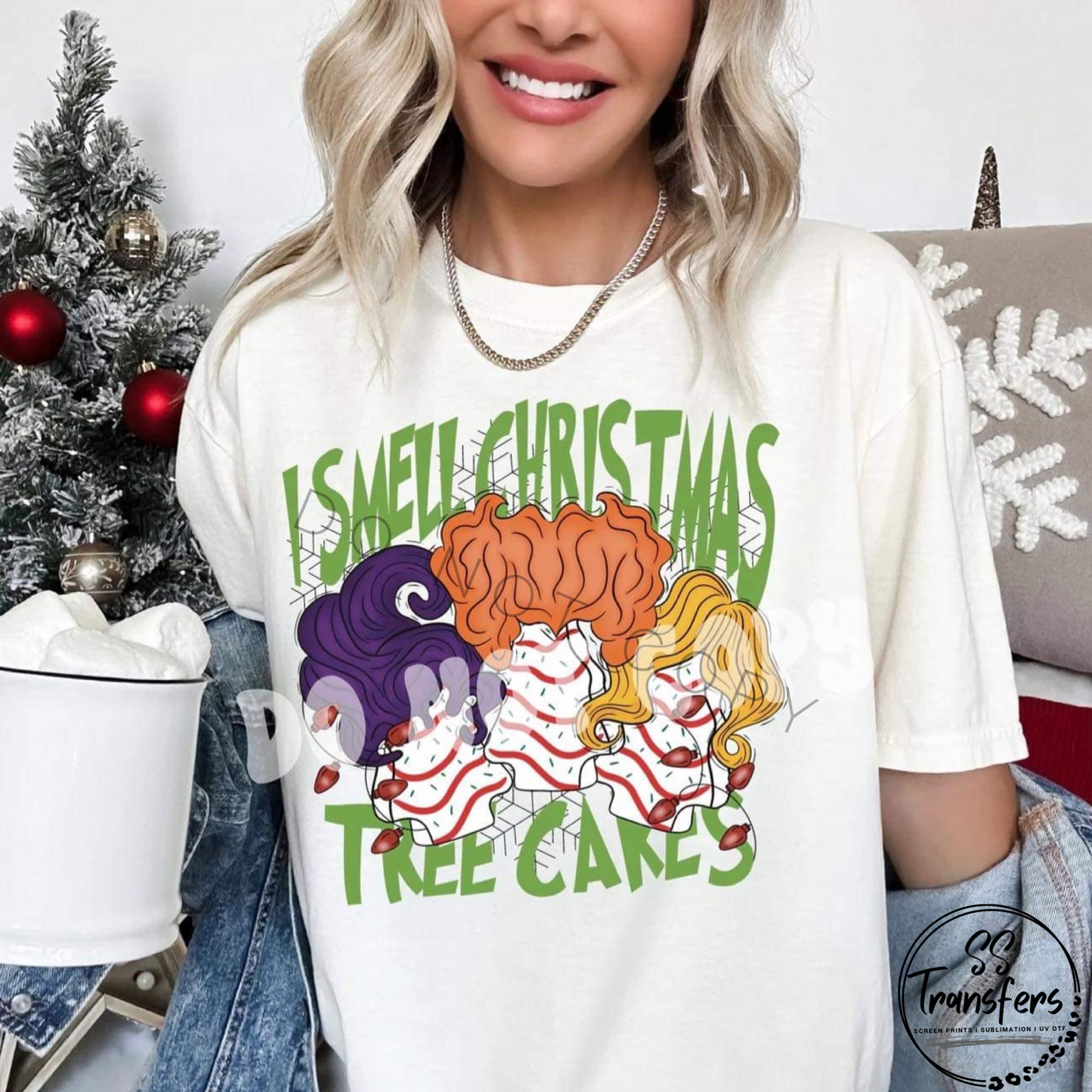 I Smell Christmas Tree Cakes DTF Transfer