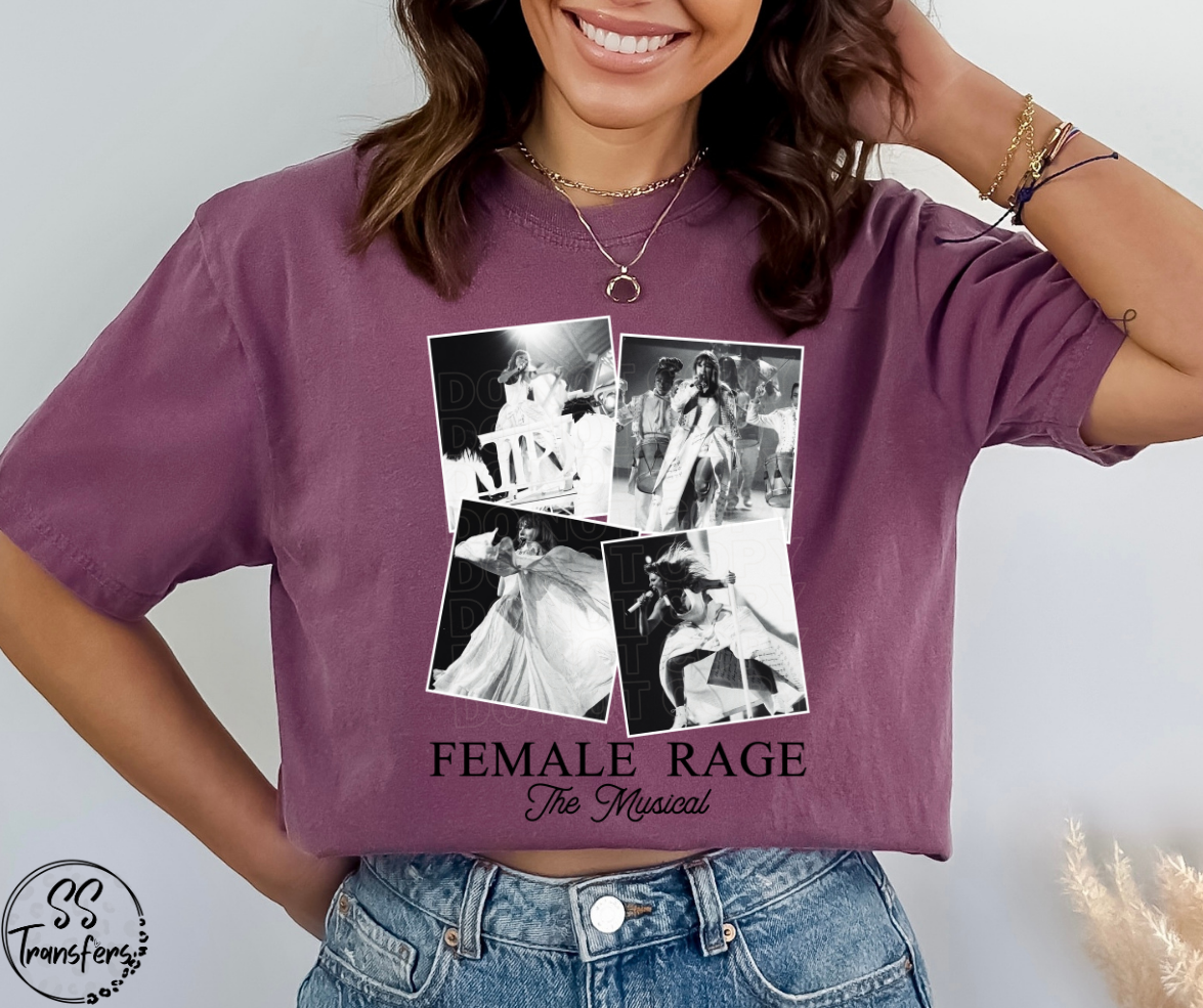 Female Rage Cursive DTF Transfer