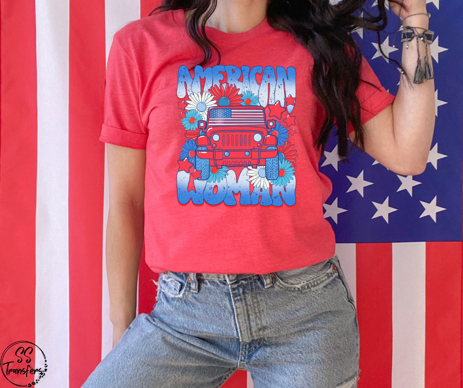 American Woman (pocket included) DTF Transfer