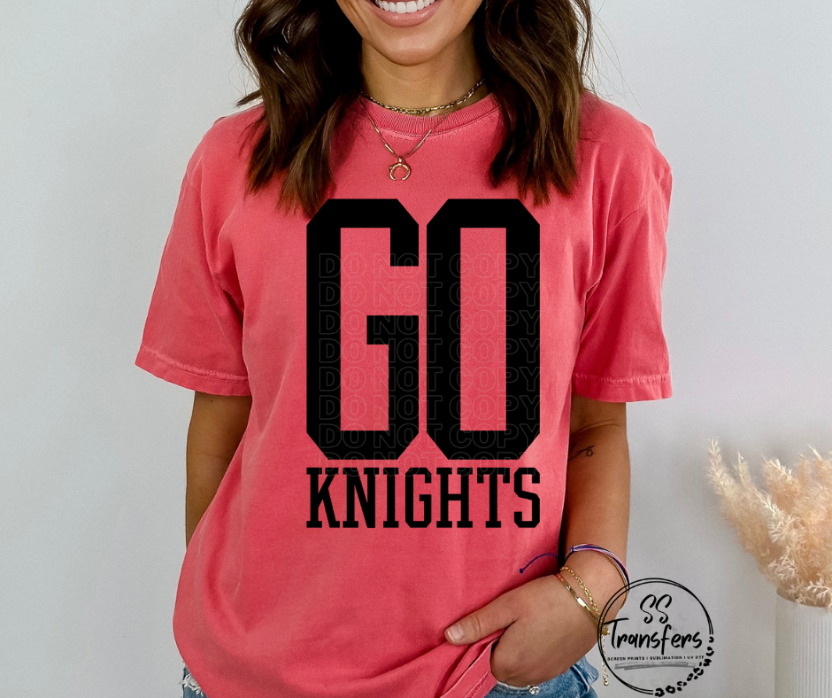 Go Knights DTF Transfer