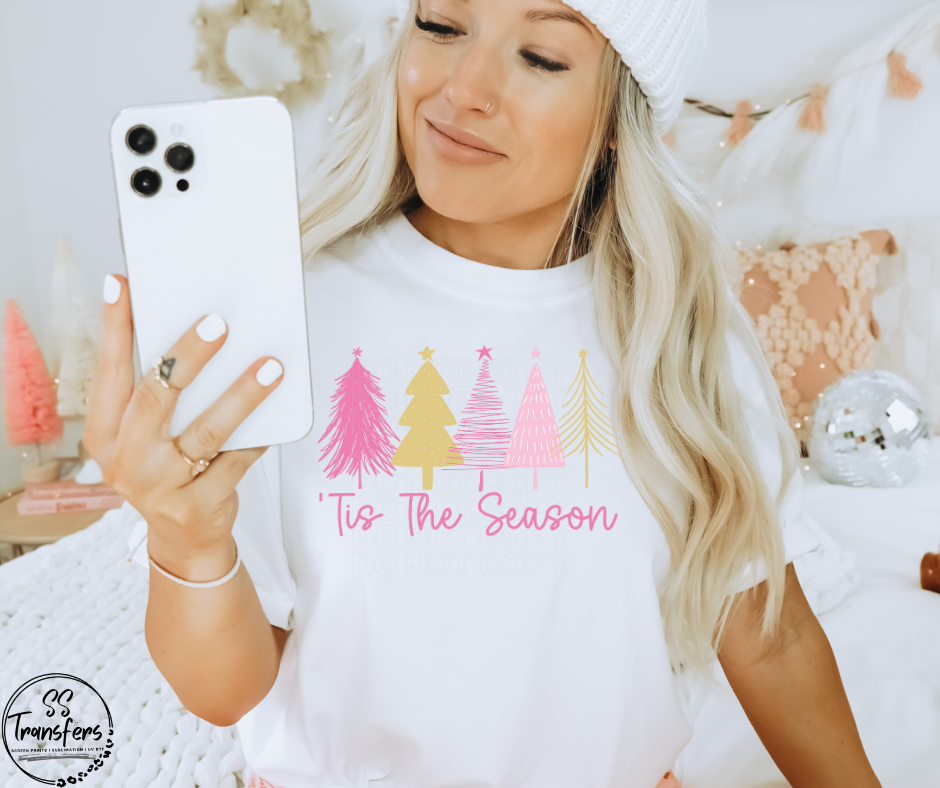 'Tis The Season Trees (Multiple Colors) DTF Transfer