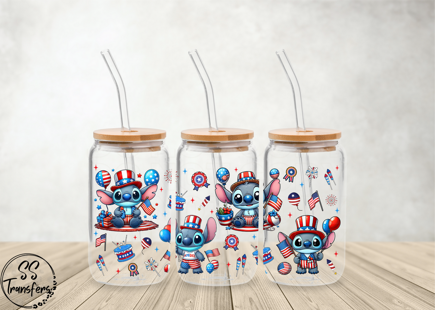Patriotic Blue Guy Libbey UV Wrap