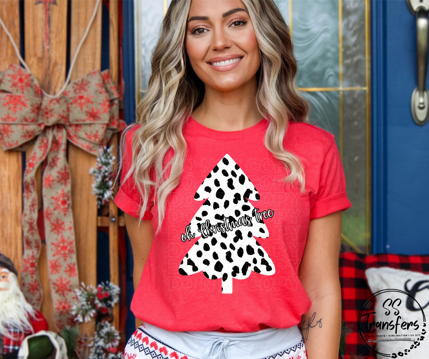 Dalmation Dot Christmas Tree (Multiple Options) *SS Exclusive* DTF Transfer