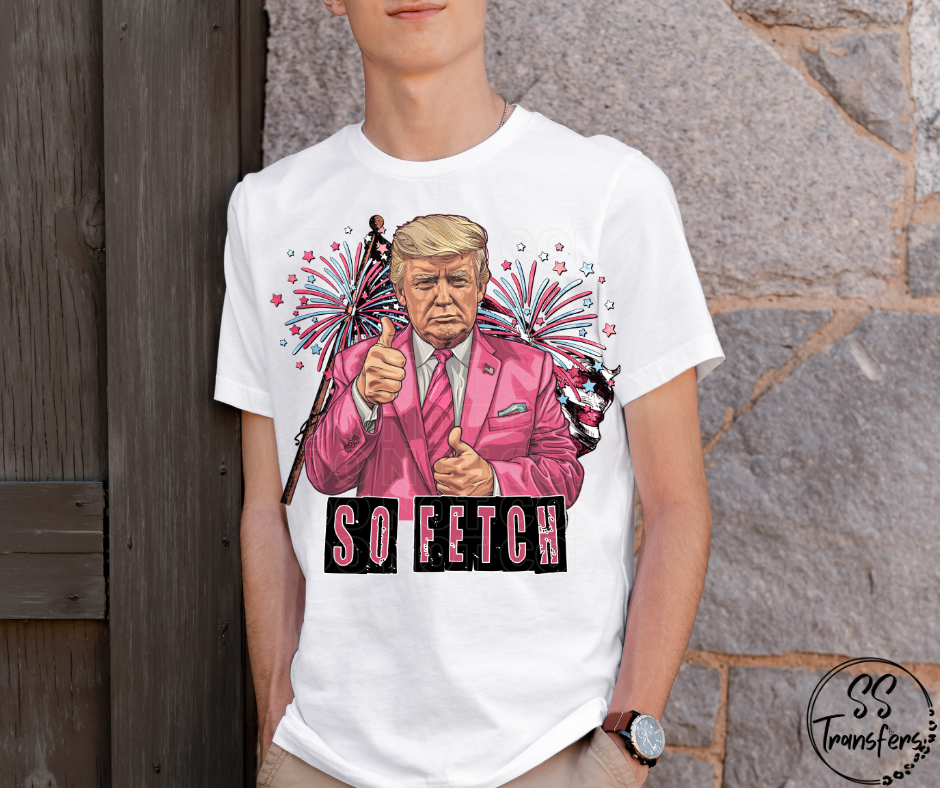 So Fetch Patriotic DTF Transfer