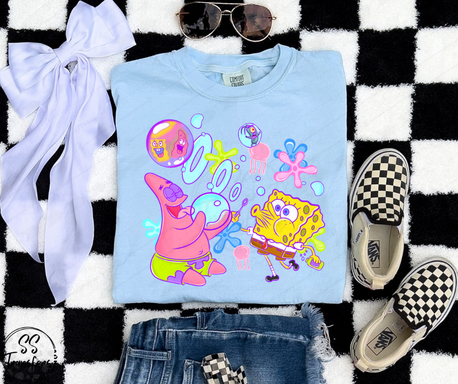 Sponge And Star DTF Transfer