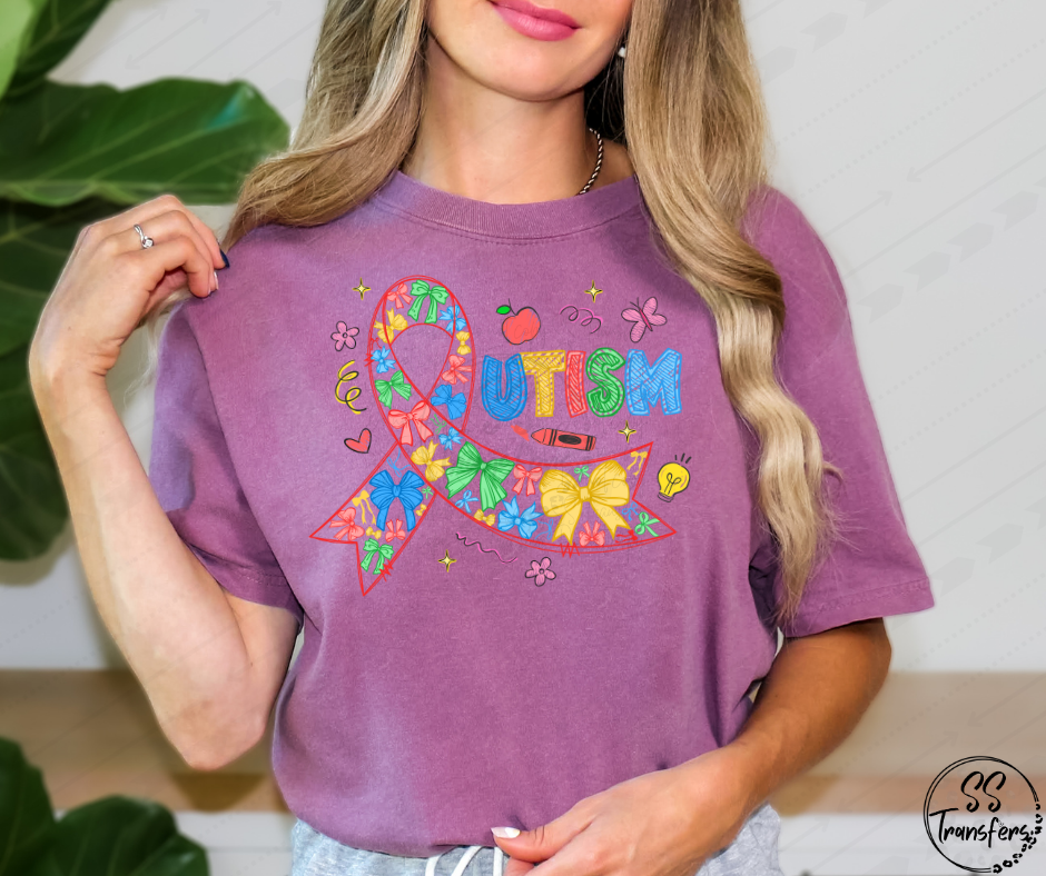 Autism Ribbon DTF Transfer