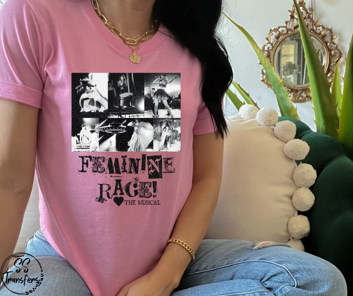 Feminine Rage Block Letters DTF Transfer
