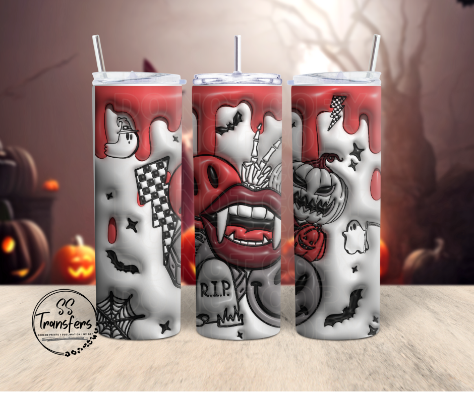 Inflated Vampire Teeth Sub Tumbler Transfer