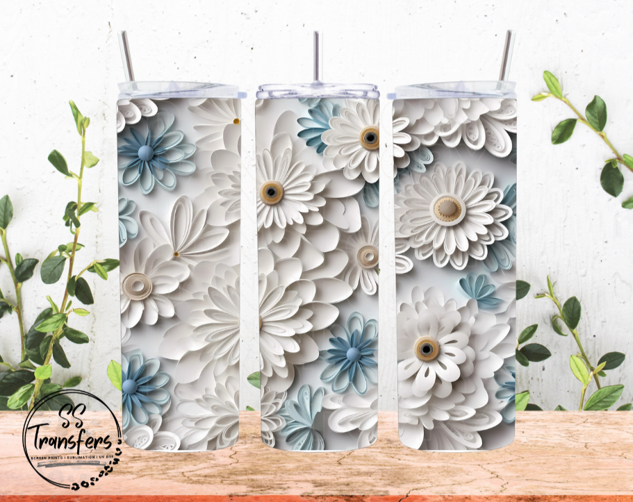 Floral Collage (Multiple Colors) Sub Tumbler Transfer
