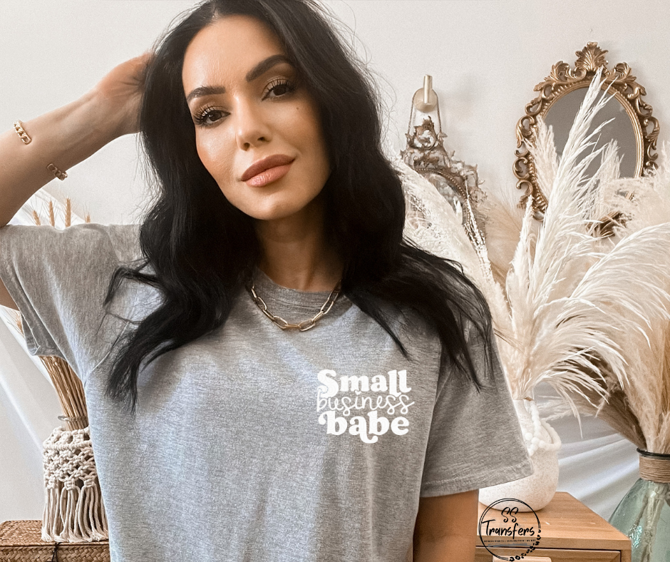 Small Business Babe (Multiple Colors) Pocket DTF Transfer