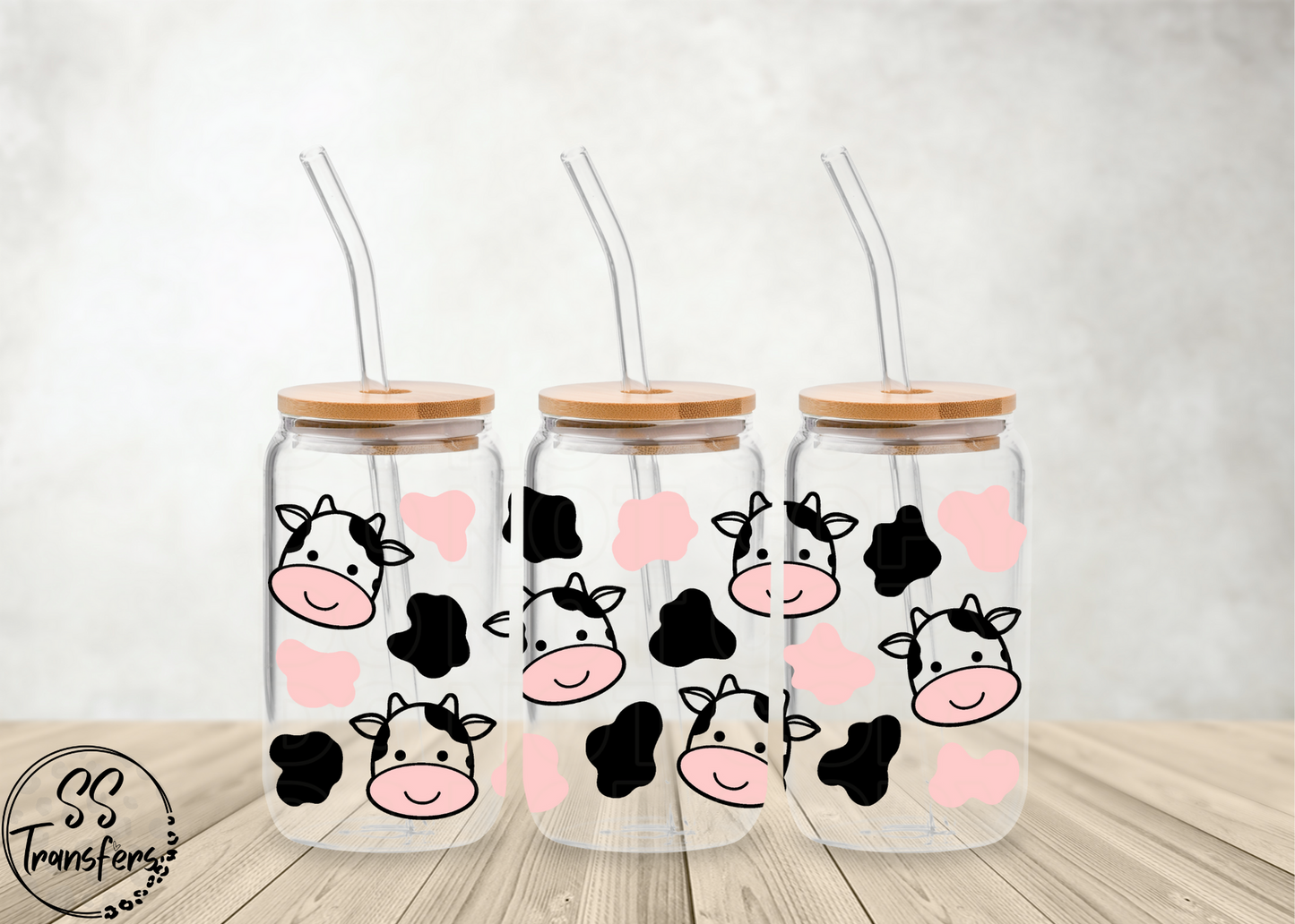 Cute Little Cows Libbey UV Wrap