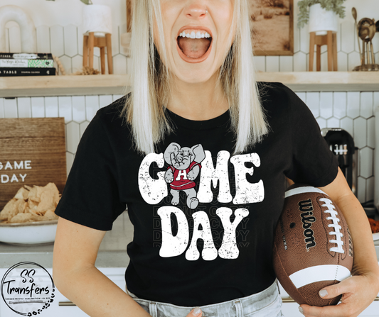 Vintage Game Day A State DTF Transfer