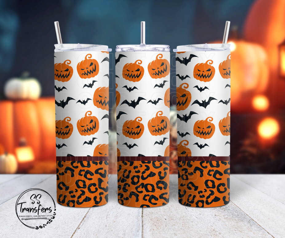 Leopard and Pumpkins Sub Tumbler Transfer