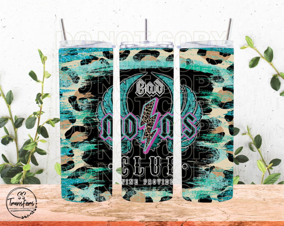 Bad Moms Club Lightening Bolt Sub Tumbler Transfer