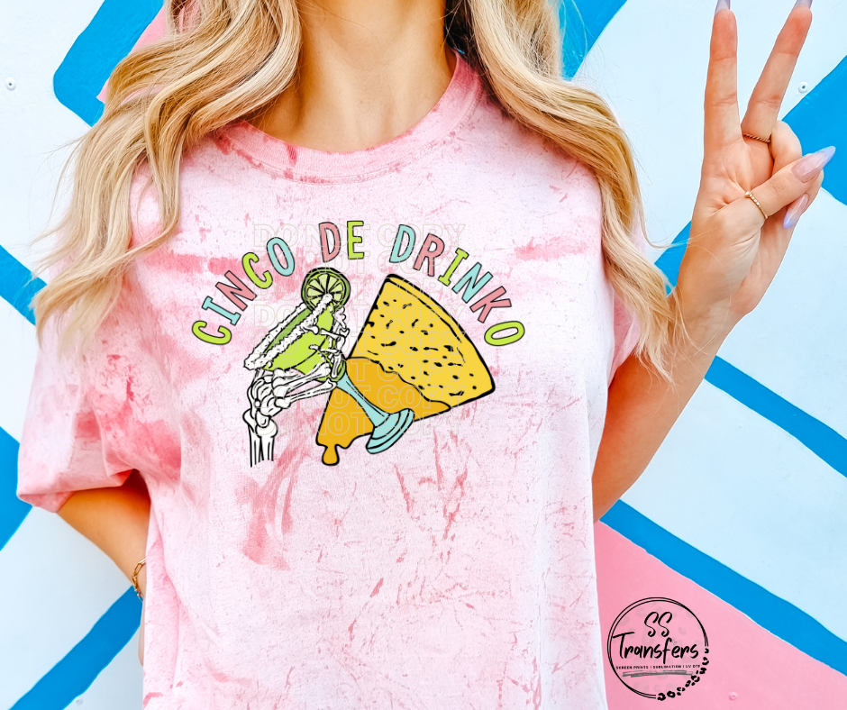 Cinco De Drinko DTF Transfer