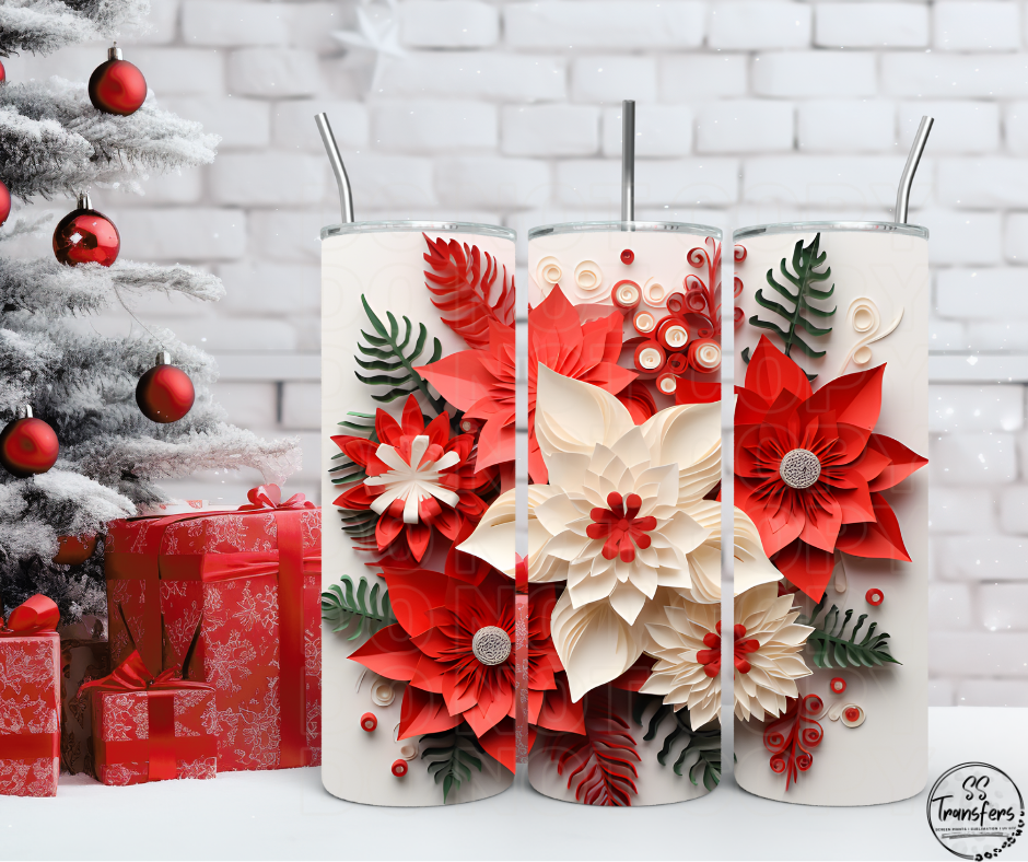 Paper Flowers (Multiple Options) Sub Tumbler Transfer