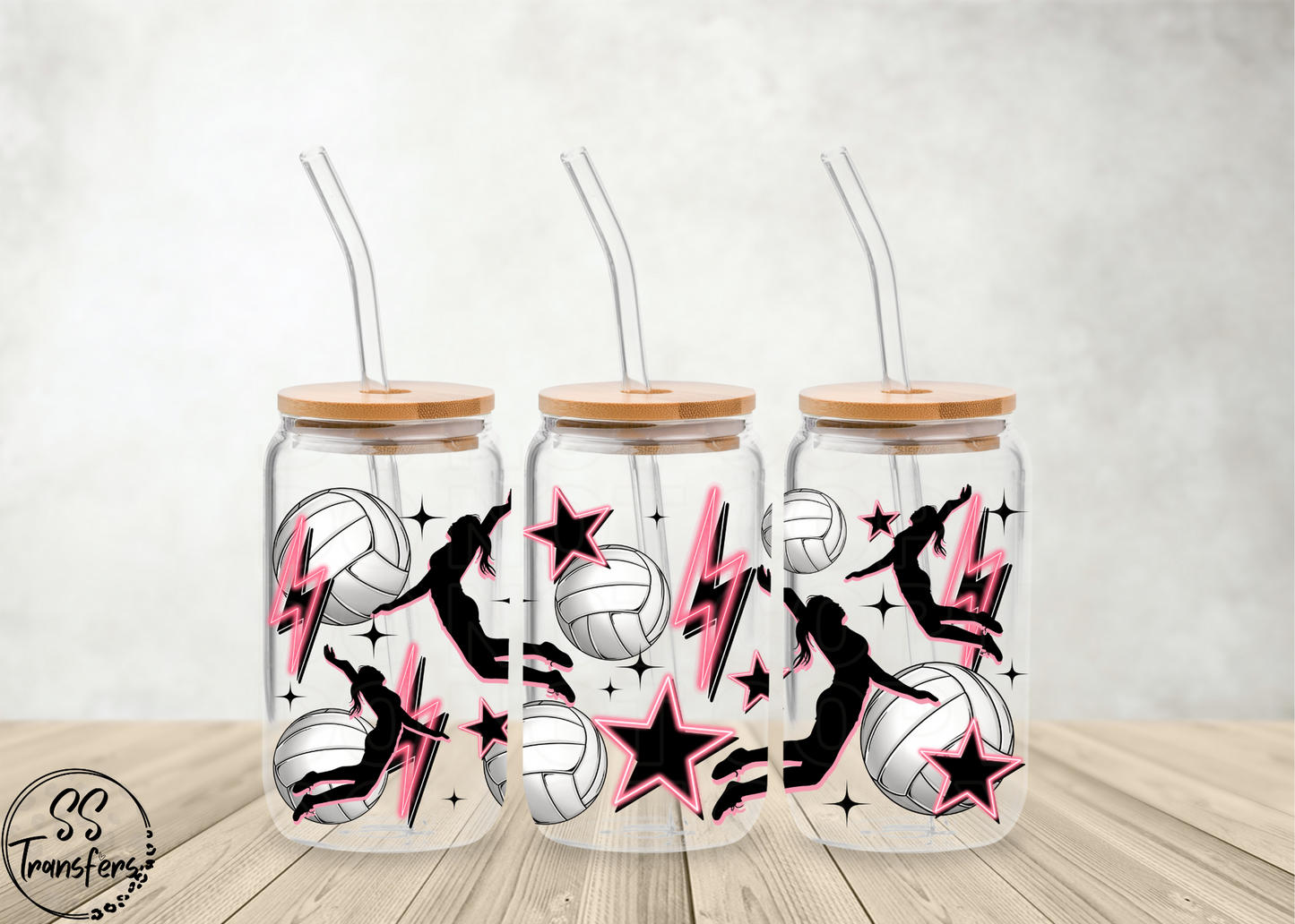 Volleyball and Bolts Libbey UV Wrap