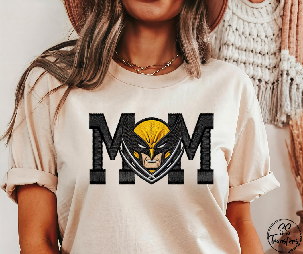 Mom Supers Faux Embroidered (Multiple Choices) DTF Transfer