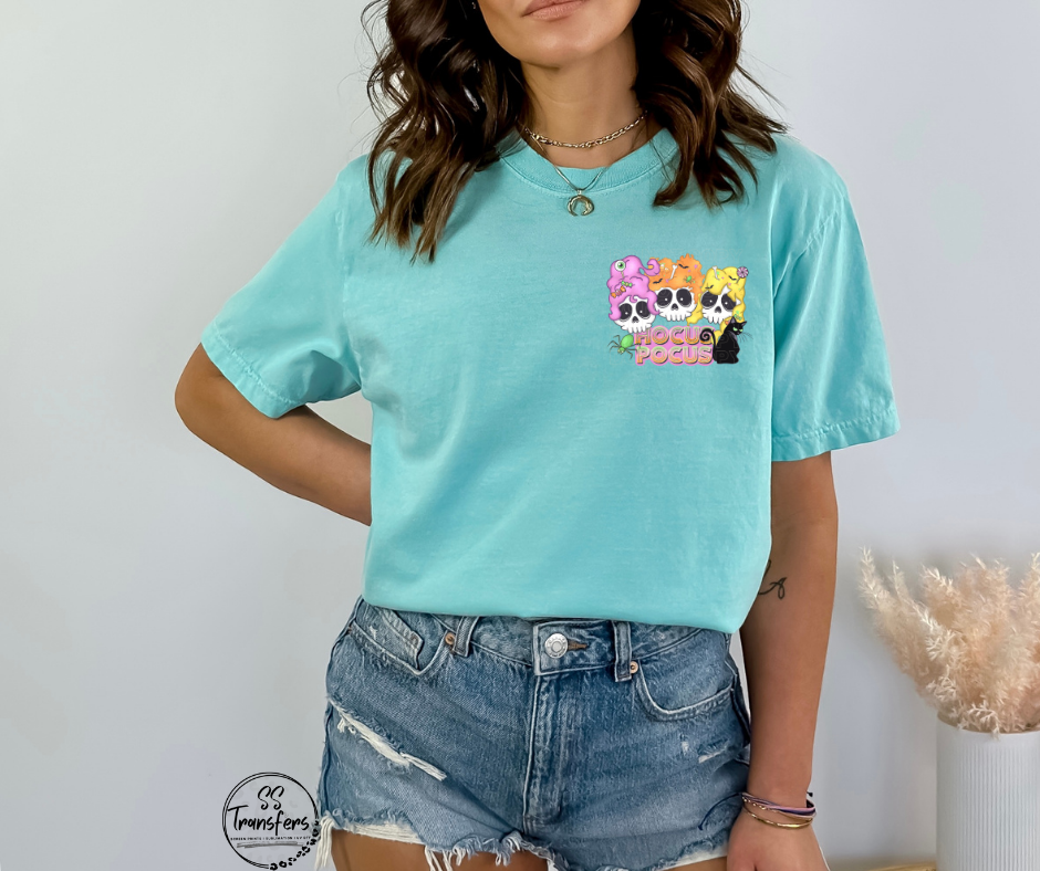 Skelly Witchy Sisters Pocket DTF Transfer