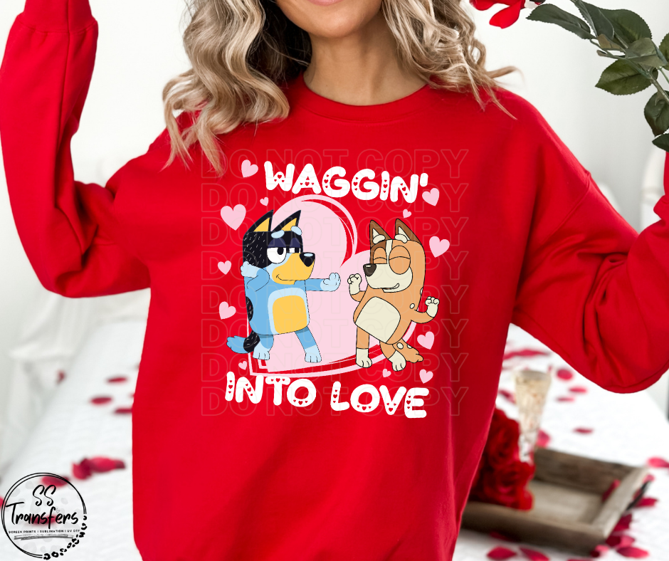 Waggin' Into Love (Multiple Options) DTF Transfer