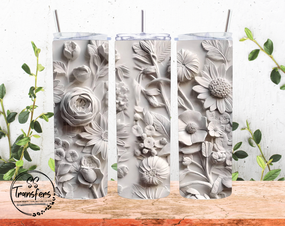 Floral Collage (Multiple Colors) Sub Tumbler Transfer