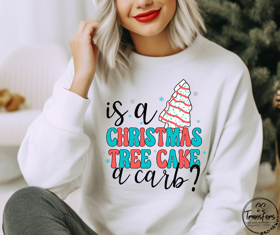 Is A Christmas Tree Cake A Carb DTF Transfer