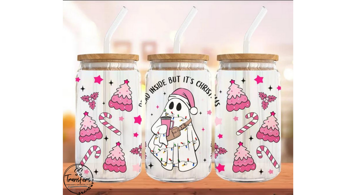 Dead Inside But It's Christmas Libbey UV Wrap