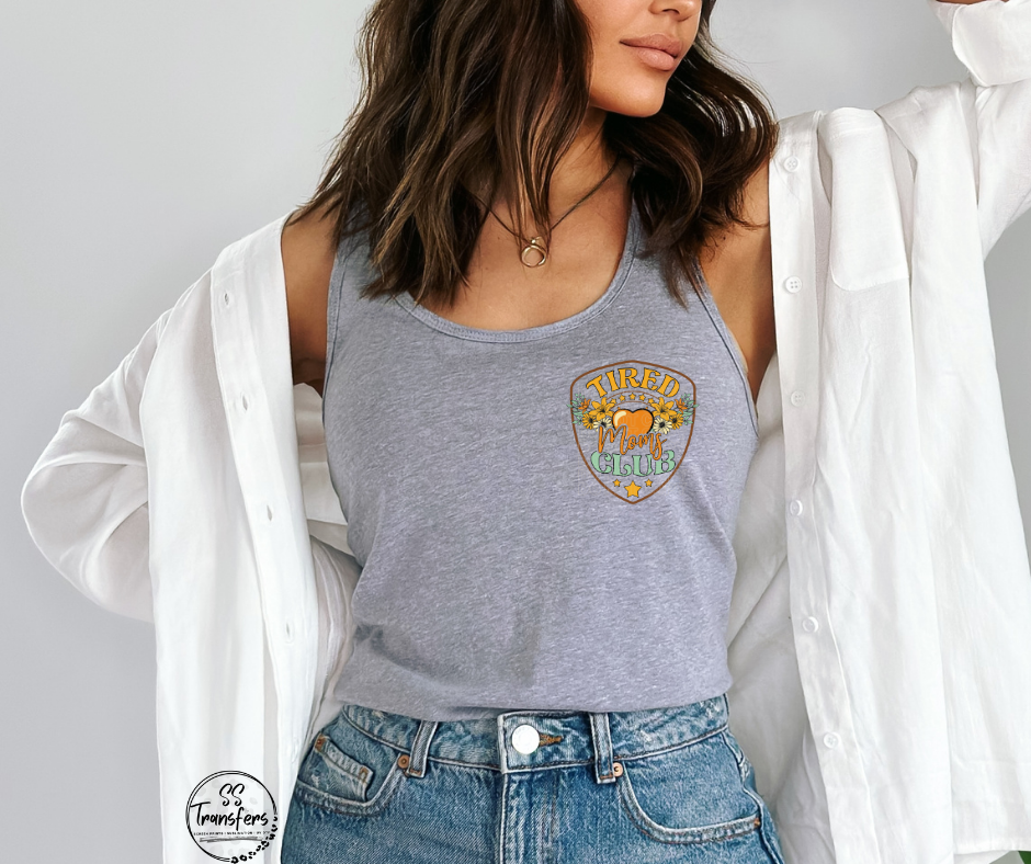 Tired Moms Club Pocket DTF Transfer