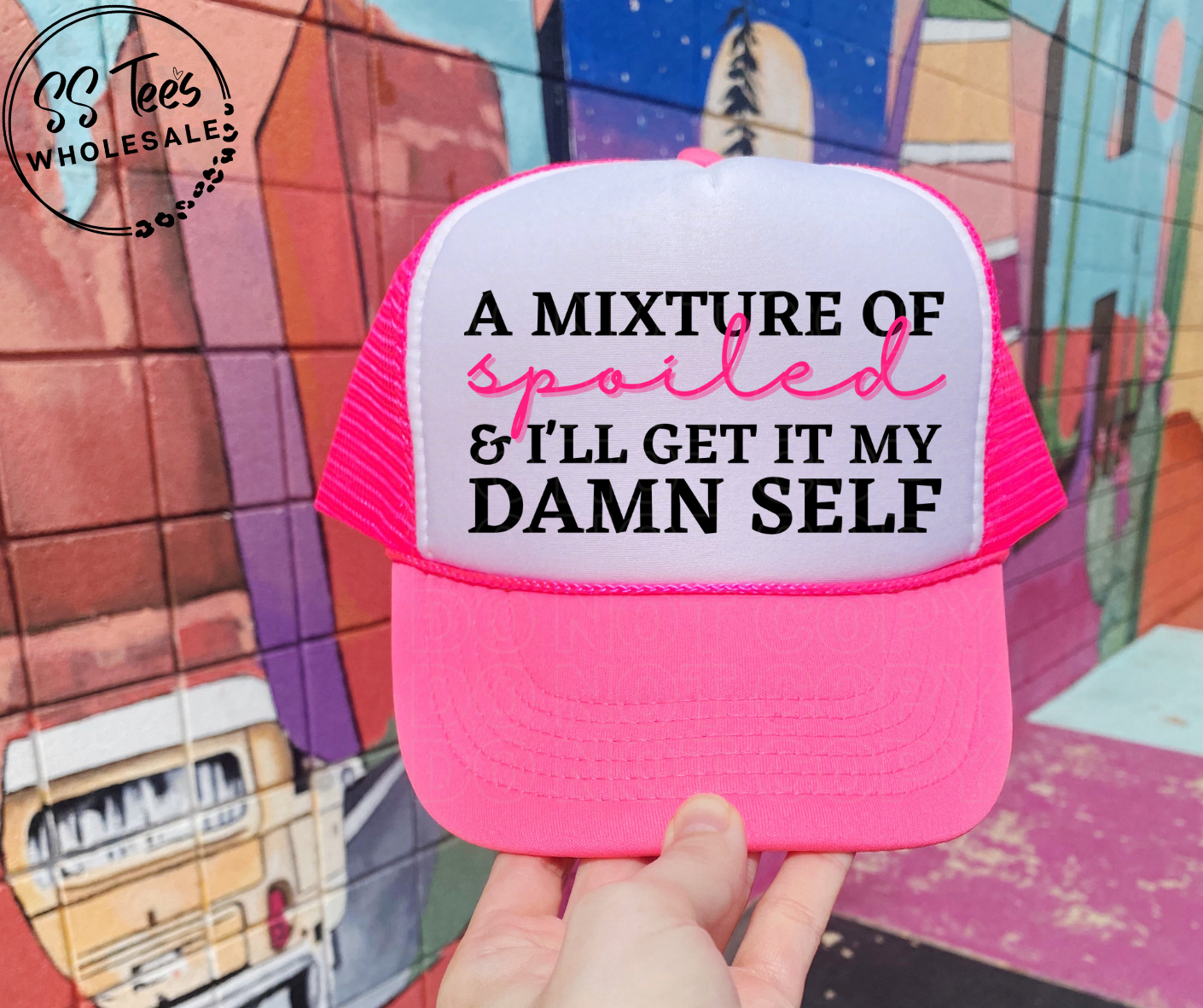 A Mixture of Spoiled Hat DTF/Sub Transfer