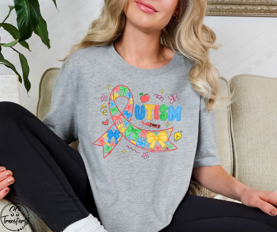 Autism Ribbon DTF Transfer