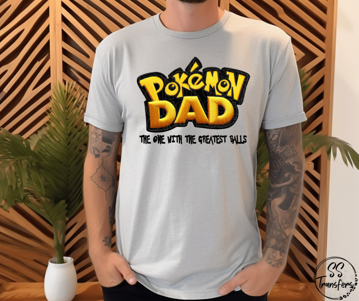 Poke Dad DTF Transfer