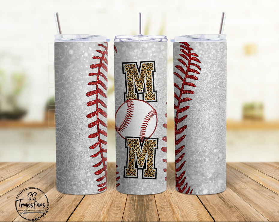 Mom (Baseball Leopard Print) Sub Tumbler Transfer