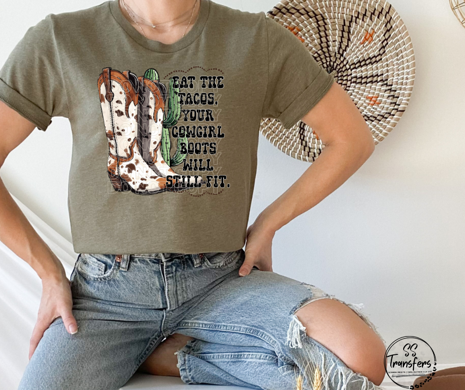 Eat The Tacos Sublimation Transfer