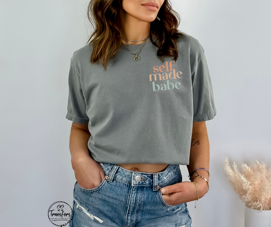 Self Made Babe Pocket DTF Transfer