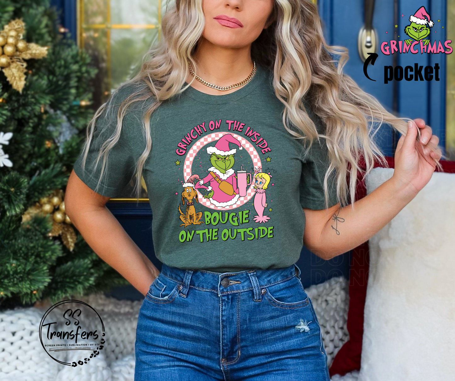 Bougie on the Outside (pocket included) DTF Transfer