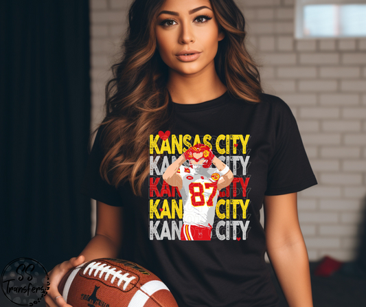 KC Heart Hands DTF Transfer