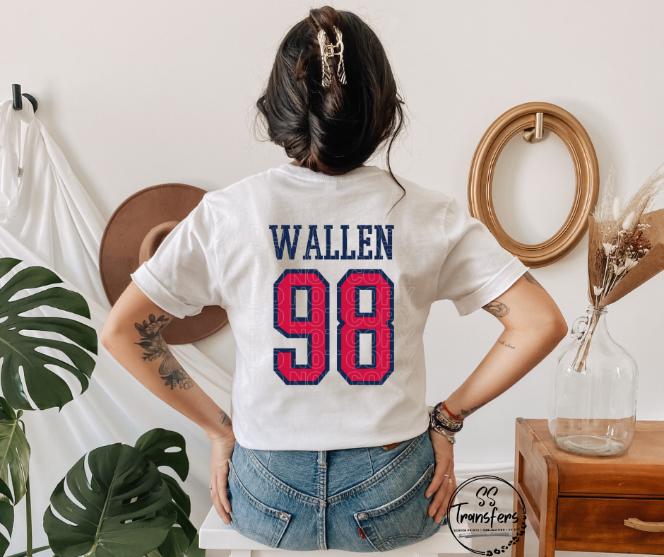 98 Braves (Front and Back option) DTF Transfer